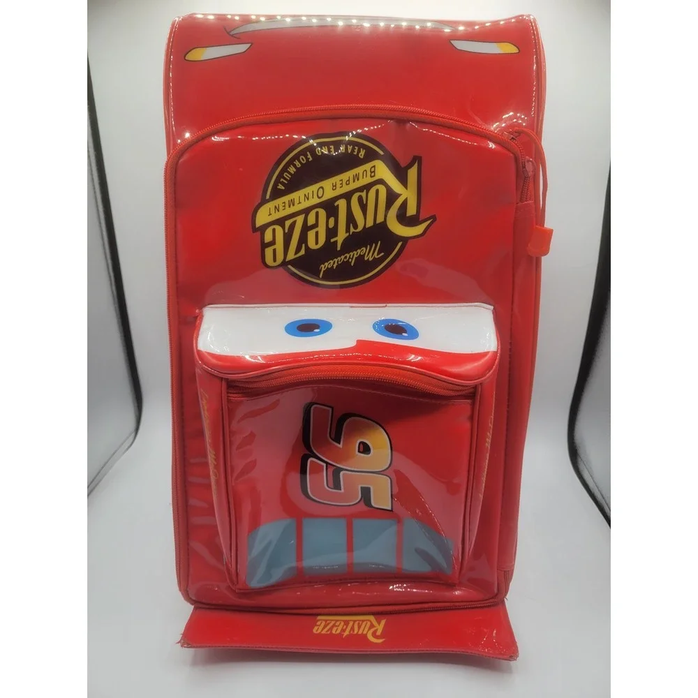Disney Pixar Cars Lightning McQueen Rolling Suitcase Kids Luggage Rust-eze 95